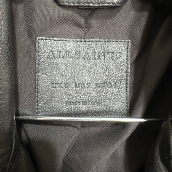 All Saints Leather Jacket - Picture 4 of 6